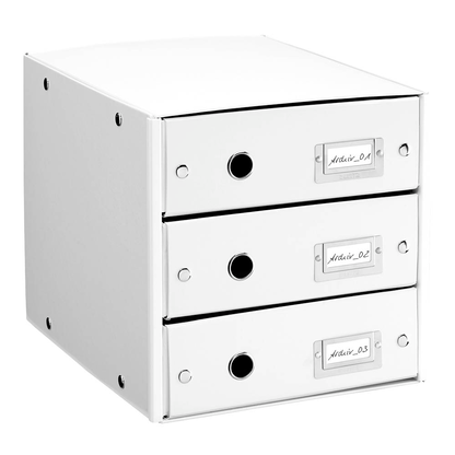 Artikelbild für LEITZ Schubladenbox Click & Store weiß 60480001, DIN A4 mit 3 Schubladen, 1 St., Artikelnummer 682971