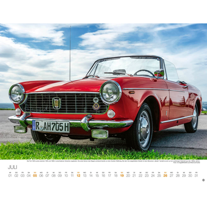 Artikelbild 8 für Heye Monats-Wandkalender LEGENDÄRE AUTOS 2026, 1 St., Artikelnummer 551196