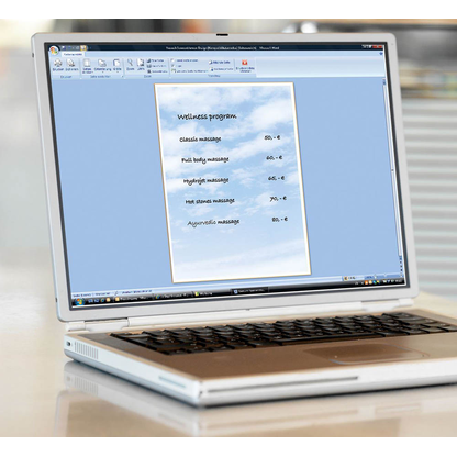 Artikelbild 2 für SIGEL Motivpapier Clouds Motiv DIN A4 90 g/qm 100 Blatt, Artikelnummer 247759