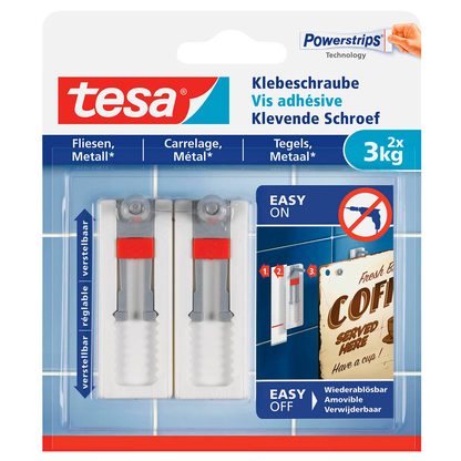 Artikelbild 2 für tesa Klebeschraube für max. 3,0 kg, 2,4 x 6,4 cm, 2 St., Artikelnummer 399004