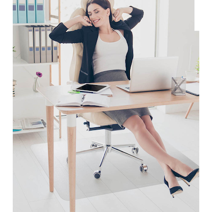 Artikelbild 5 für WESEMEYER Bodenschutzmatte für glatte Böden rechteckig, 180,0 x 150,0 cm, Artikelnummer 853733