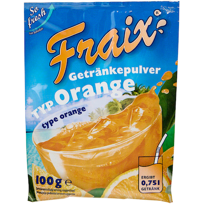 Artikelbild für Orange Getränkepulver 25x 100,0 g, Artikelnummer 153659