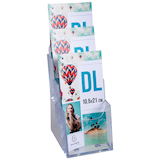 Artikelbild 1 für Exacompta Tischprospekthalter Office Exacryl transparent DIN lang 3 Fächern 11,5 x 11,2 x 21,8 cm, 1 St., Artikelnummer 696939