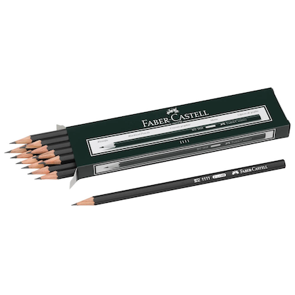 Artikelbild für FABER-CASTELL 1111 Bleistifte HB schwarz, 12 St., Artikelnummer 901652