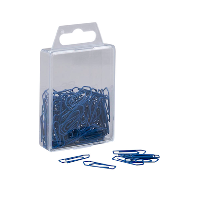 Artikelbild für Gowi Büroklammern blau lackiert, 100 St., Artikelnummer 790816