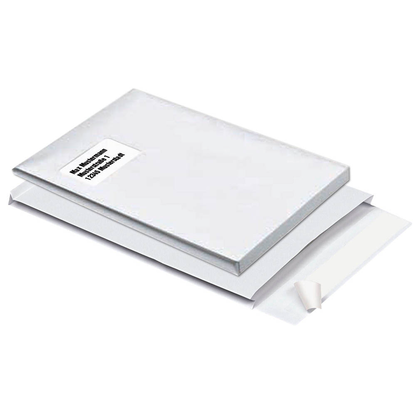 Artikelbild für MAILmedia Faltentaschen DIN C4 mit Fenster weiß mit 2,0 cm Falte, 100 St., Artikelnummer 829200