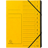 Artikelbild 1 für Exacompta Ordnungsmappe 12 Fächer gelb, 1 St., Artikelnummer 287013