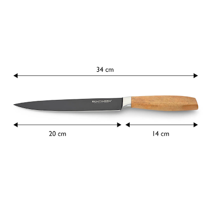 Artikelbild 4 für Echtwerk Schinkenmesser Classic Black Edition schwarz, Klinge: 20,0 cm, 1 St., Artikelnummer 649998