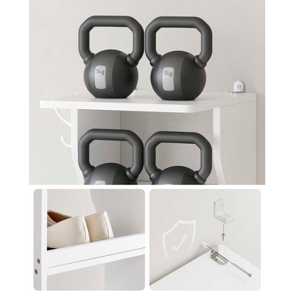 Artikelbild 4 für VASAGLE Schuhregal weiß 26,4 x 30,0 x 110,4 cm, 1 St., Artikelnummer 760486