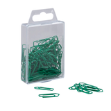 Artikelbild 1 für Gowi Büroklammern grün lackiert, 100 St., Artikelnummer 790824