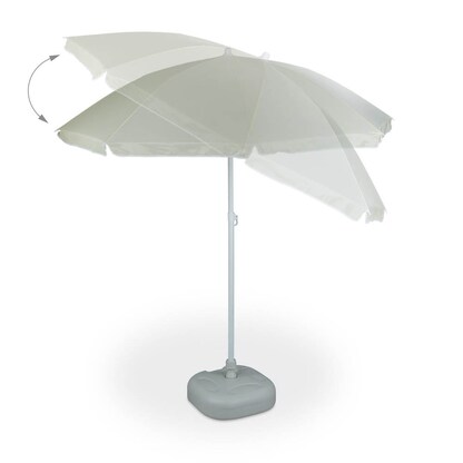 Artikelbild 5 für relaxdays Sonnenschirm rund, beige neigbar Ø 180,0 cm, 1 St., Artikelnummer 451324