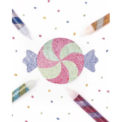 Artikelbild 3 für folia Glitter Glue SPIRAL BASIC Klebestifte 10,5 ml, 6 St., Artikelnummer 675841