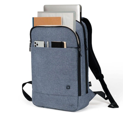 Artikelbild 4 für DICOTA Laptop-Rucksack Slim Eco MOTION Kunstfaser denim blau bis 35,8 cm (14,1 Zoll), Artikelnummer 281729
