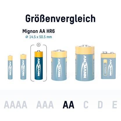 Artikelbild 7 für ANSMANN Batterien X-POWER Alkali-Mangan Mignon AA 1,5 V, 4 St., Artikelnummer 584870