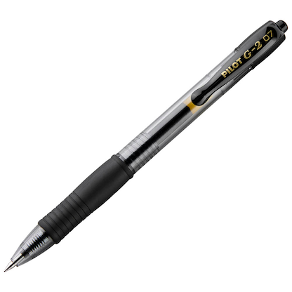 Artikelbild für PILOT G2 Gelschreiber schwarz/transparent 0,4 mm, Schreibfarbe: schwarz, 1 St., Artikelnummer 547422