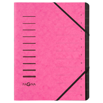 Artikelbild für PAGNA Ordnungsmappe 12 Fächer rosa, 1 St., Artikelnummer 366664