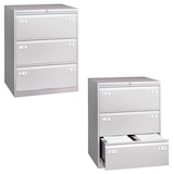 Artikelbild 1 für BISLEY LIGHT Hängeregistraturschrank lichtgrau 3 Schubladen 80,0 x 62,2 x 101,6 cm, 1 St., Artikelnummer 955773