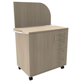 Artikelbild 1 für fm Sidney Bürowagen akazie 3 Ebenen 124,0 x 64,2 x 150,0 cm, Artikelnummer 509747