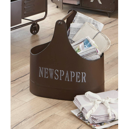 Artikelbild 2 für HAKU Möbel Zeitungsständer 28995 braun Metall, DIN A4, Artikelnummer 552036