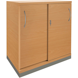 Artikelbild 1 für fm Schiebetürenschrank Sidney, 4260267327838 buche 1 Fachboden 80,0 x 44,2 x 78,1 cm, Artikelnummer 352643