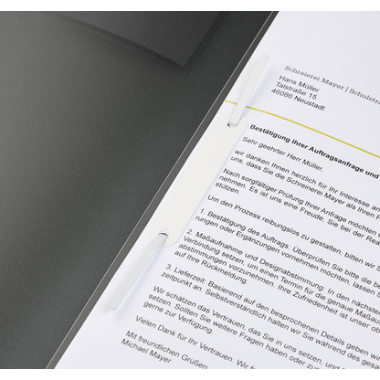 Artikelbild 2 für BRUNNEN Schnellhefter FACT!pp Kunststoff schwarz transluzent DIN A4, 1 St., Artikelnummer 757413