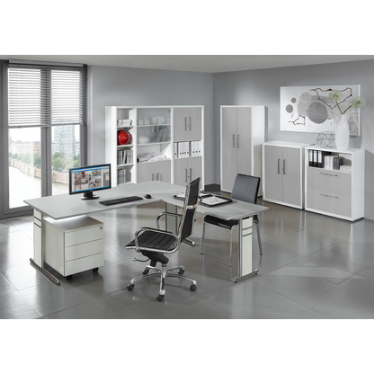 Artikelbild 6 für Kerkmann Priola höhenverstellbarer Schreibtisch grafit rechteckig, C-Fuß-Gestell silber 180,0 x 80,0 cm, Artikelnummer 449583