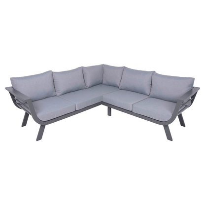 Artikelbild 9 für Garden Pleasure Loungegruppe AURELIA hellgrau, dunkelgrau Metall, 13-teilig, Artikelnummer 379984