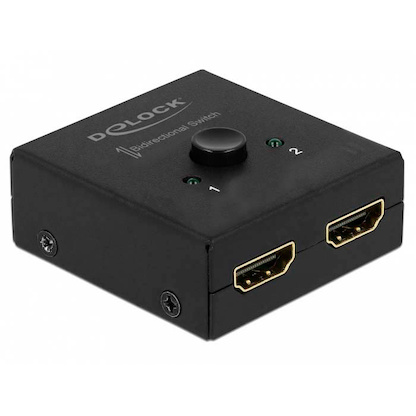 Artikelbild 2 für DeLOCK 2 in1 Umschalter bidirektional 4K 60 Hz HDMI-Switch, Artikelnummer 383424