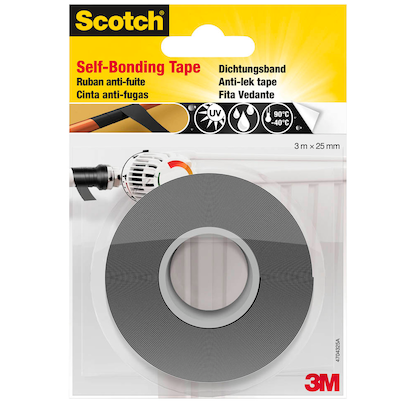 Artikelbild für Scotch selbstverschweißendes Dichtungsband schwarz 25,0 mm x 3,0 m 1 Rolle, Artikelnummer 570709