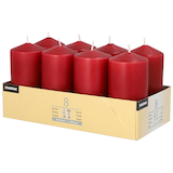 Artikelbild 1 für STARPAK Stumpenkerzen bordeaux, 8 St., Artikelnummer 514109