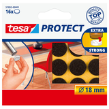Artikelbild 1 für tesa Protect® Filzgleiter Kunststoff Ø 1,8 cm, 16 St., Artikelnummer 376374