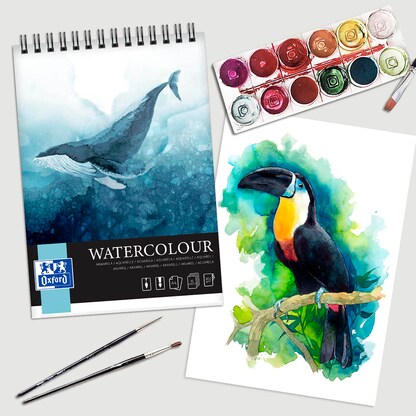 Artikelbild 2 für OXFORD Aquarellblock Watercolour DIN A4 300 g/m², 1 St., Artikelnummer 298368