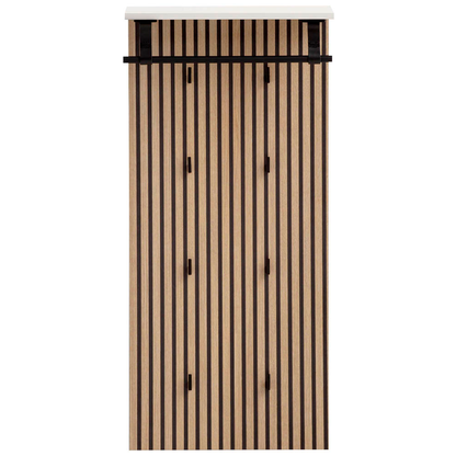 Artikelbild für MÖBELPARTNER Wandgarderobe Loft 157121 eiche Holz 8 Haken 50,0 x 110,6 cm, Artikelnummer 255206