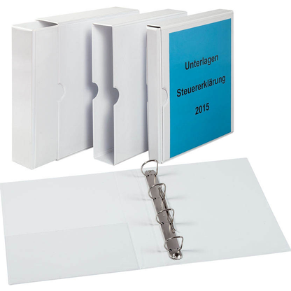 Artikelbild für EICHNER Präsentationsringbuch 4-Ringe weiß 6,0 cm DIN A4, 1 St., Artikelnummer 315806