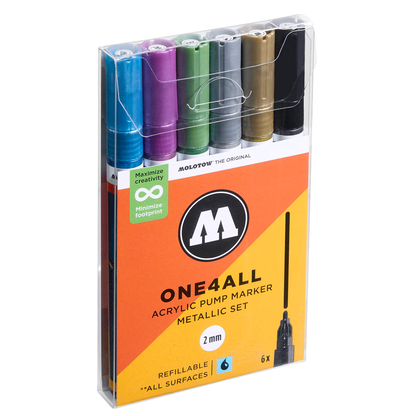 Artikelbild für MOLOTOW One4All Acrylstifte farbsortiert 2,0 mm, 6 St., Artikelnummer 514206