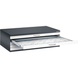 Artikelbild 1 für CP 7200 Planschrank schwarzgrau, verkehrsweiß 5 Schubladen 135,0 x 96,0 x 42,0 cm, 1 St., Artikelnummer 683040