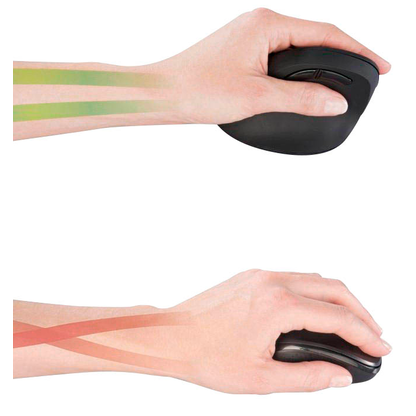 Artikelbild 5 für hama EMW-500L Maus ergonomisch kabellos schwarz, Artikelnummer 101331