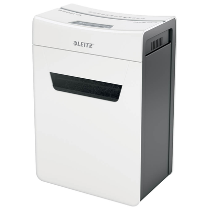 Artikelbild 2 für LEITZ IQ 10X Protect Premium Aktenvernichter mit Partikelschnitt P-4, 4 x 40 mm, bis 10 Blatt, weiß, Artikelnummer 436424
