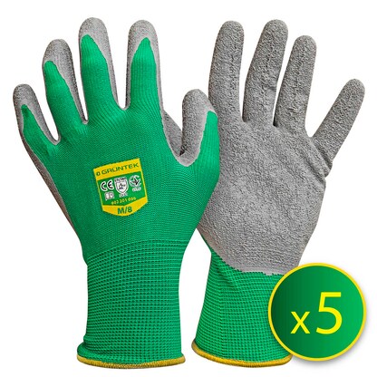 Artikelbild 3 für GRÜNTEK® unisex Gartenhandschuhe grün Größe 8, 5 Paar, Artikelnummer 316788