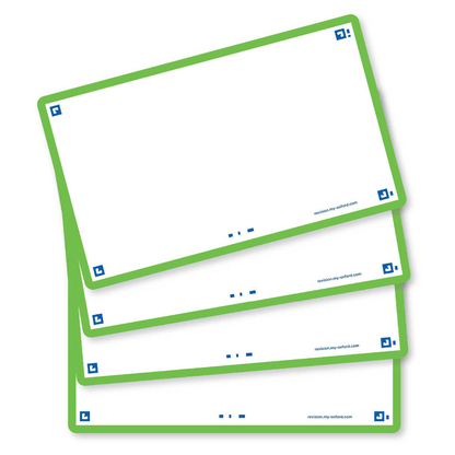 Artikelbild 6 für OXFORD Karteikarten FLASH 2.0 DIN A7 weiß, grün blanko, 80 St., Artikelnummer 371569