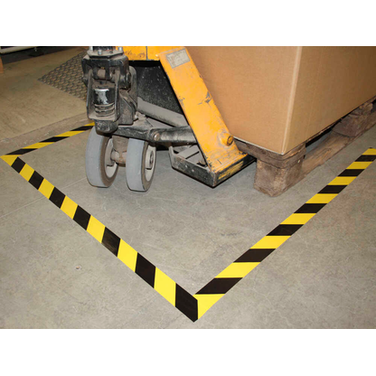 Artikelbild 3 für EICHNER Bodenmarkierungsband gelb, schwarz 5,0 cm x 33,0 m, Artikelnummer 702419