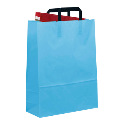 Artikelbild für VP Papier-Tragetaschen aquamarin 32,0 x 42,0 cm, 50 St., Artikelnummer 153573