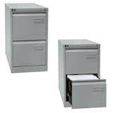 Artikelbild 1 für BISLEY LIGHT Hängeregistraturschrank silber 2 Schubladen 41,3 x 62,2 x 71,1 cm, 1 St., Artikelnummer 225805