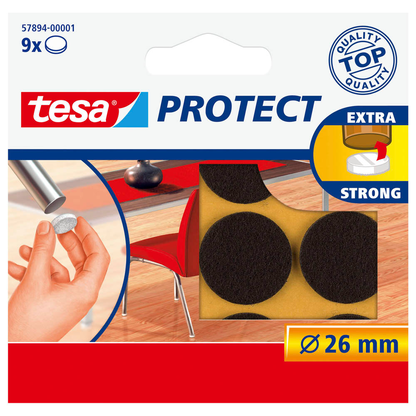 Artikelbild für tesa Protect® Filzgleiter Kunststoff Ø 2,6 cm, 9 St., Artikelnummer 376503