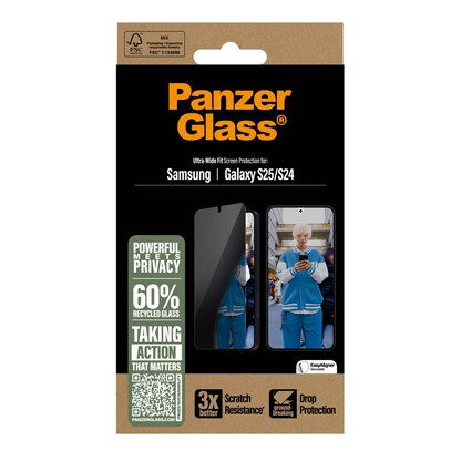 Artikelbild 4 für PanzerGlass™ Display-Schutzglas für Samsung Galaxy S25, Artikelnummer 525091