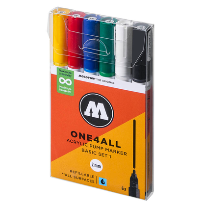 Artikelbild 21 für MOLOTOW One4All Acrylstifte farbsortiert 2,0 mm, 6 St., Artikelnummer 514199