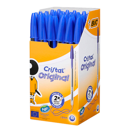 Artikelbild 7 für BIC Kugelschreiber Cristal transparent, Schreibfarbe: blau, 50 St., Artikelnummer 831453