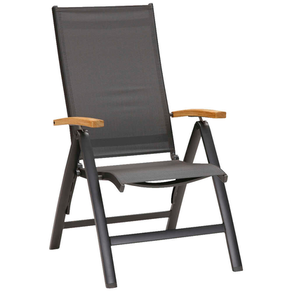 Artikelbild 2 für BEST Klappstühle mit Armlehnen Cavalese anthrazit, Metall, 2 St., Artikelnummer 672555