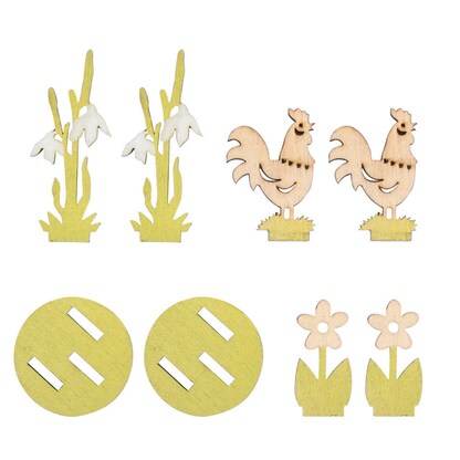 Artikelbild 2 für Rayher Bastelholz grün/natur Set Steckteile Blumenwiese Ø 3,5 cm, 2 Set, Artikelnummer 982633