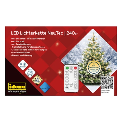 Artikelbild 12 für Idena NewTec 240er LED Lichterkette grün 31,9 m, 1 St., Artikelnummer 761793